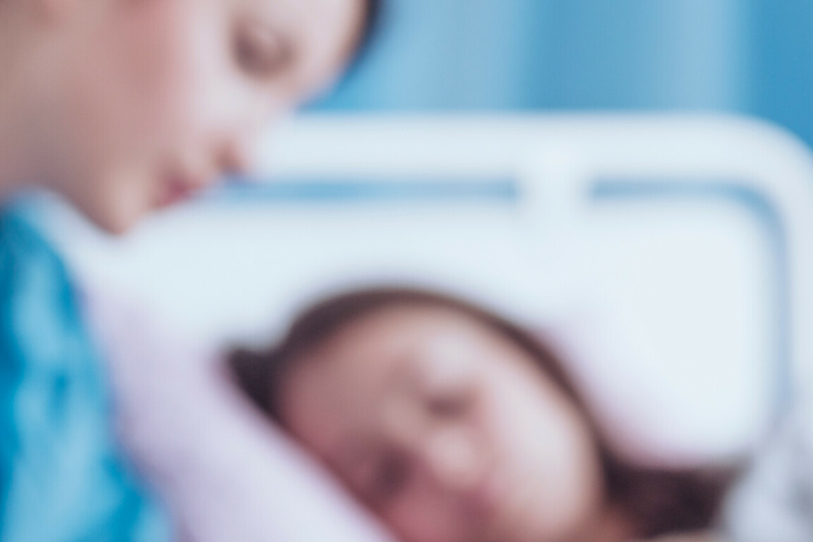 Child in hospital