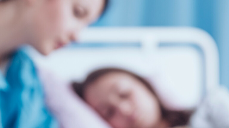 Child in hospital