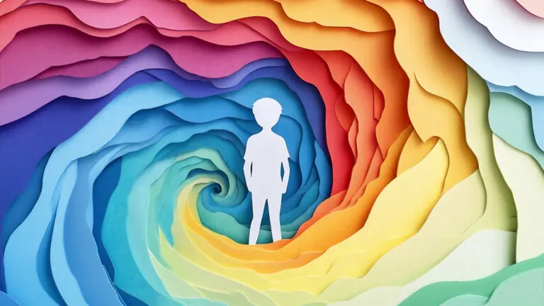 Paper cut illustration