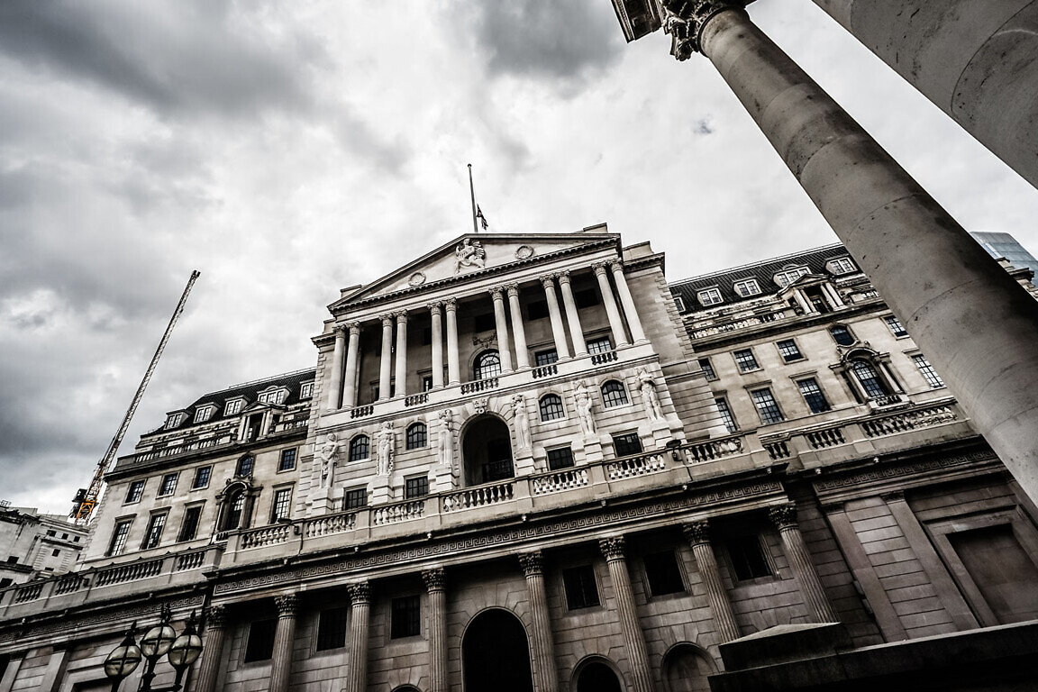 The Bank of England, Threadneedle Street, City of London.