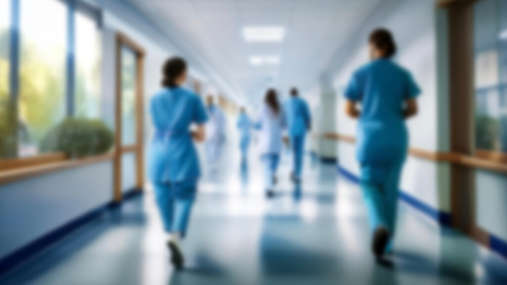 Hospital blurred