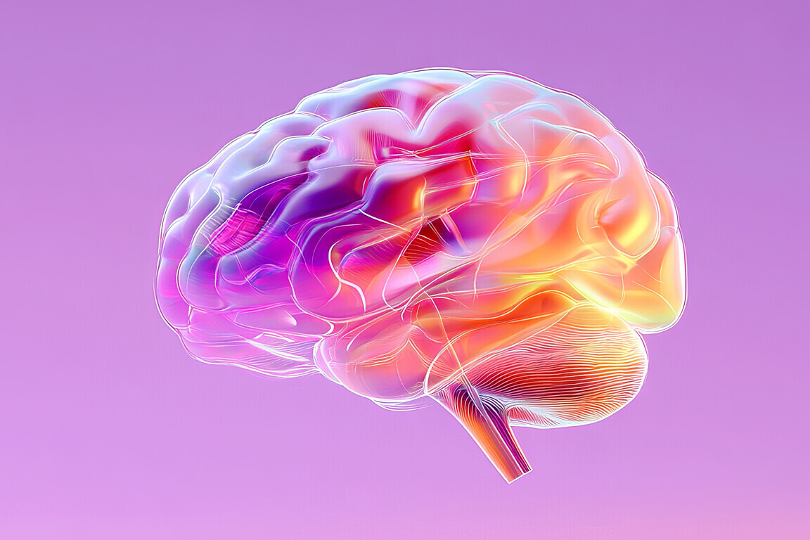 Abstract representation of a human brain.