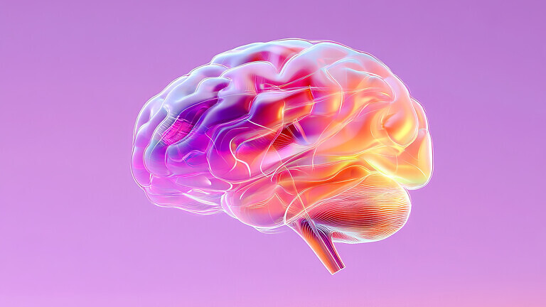 Abstract representation of a human brain.