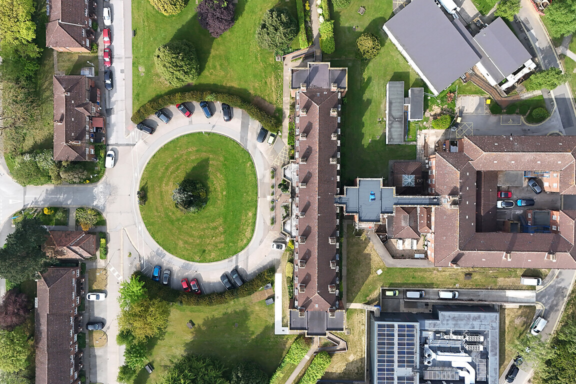 Aerial view of Castle Hill Hospital in Hull.
