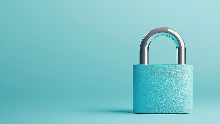 A padlock in healthcare