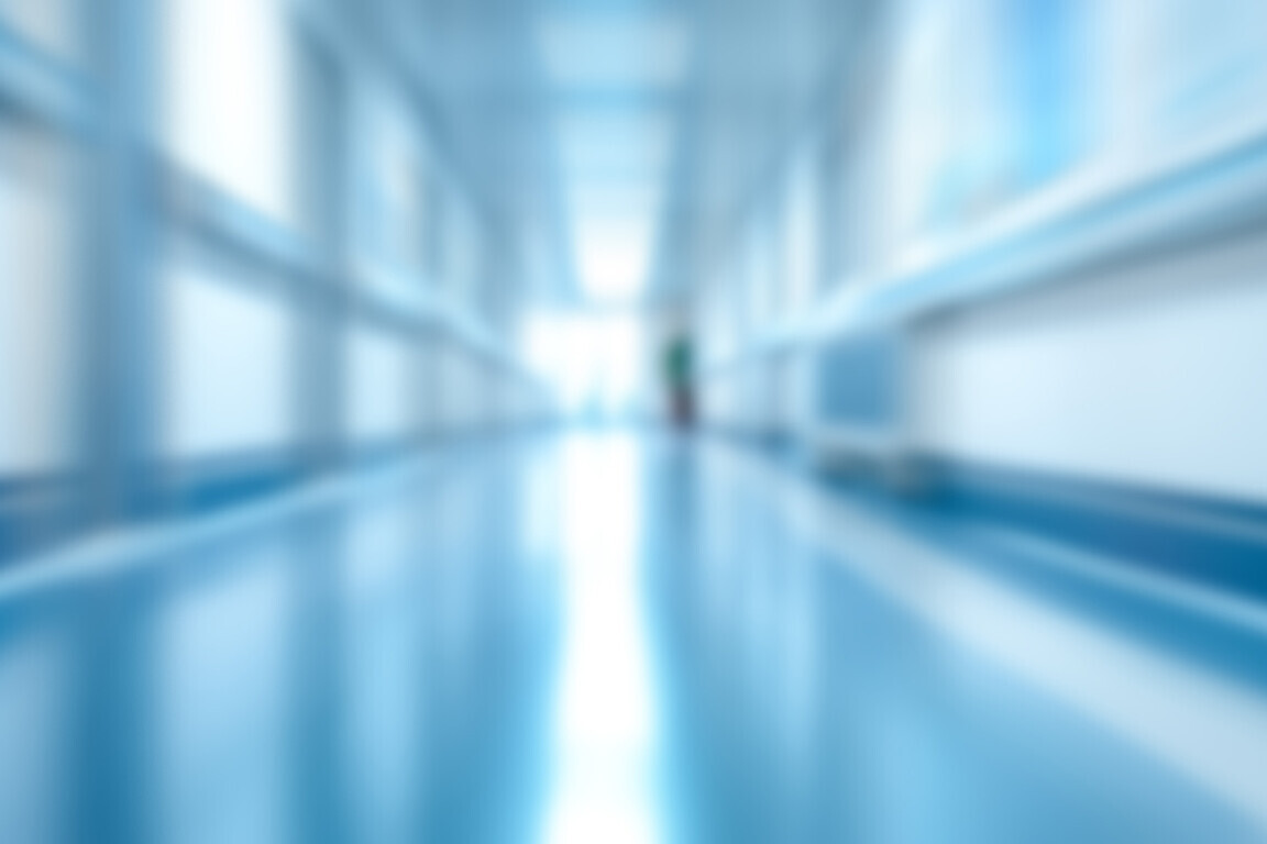 Abstract blurred hospital or clinic interior, medical background for healthcare design