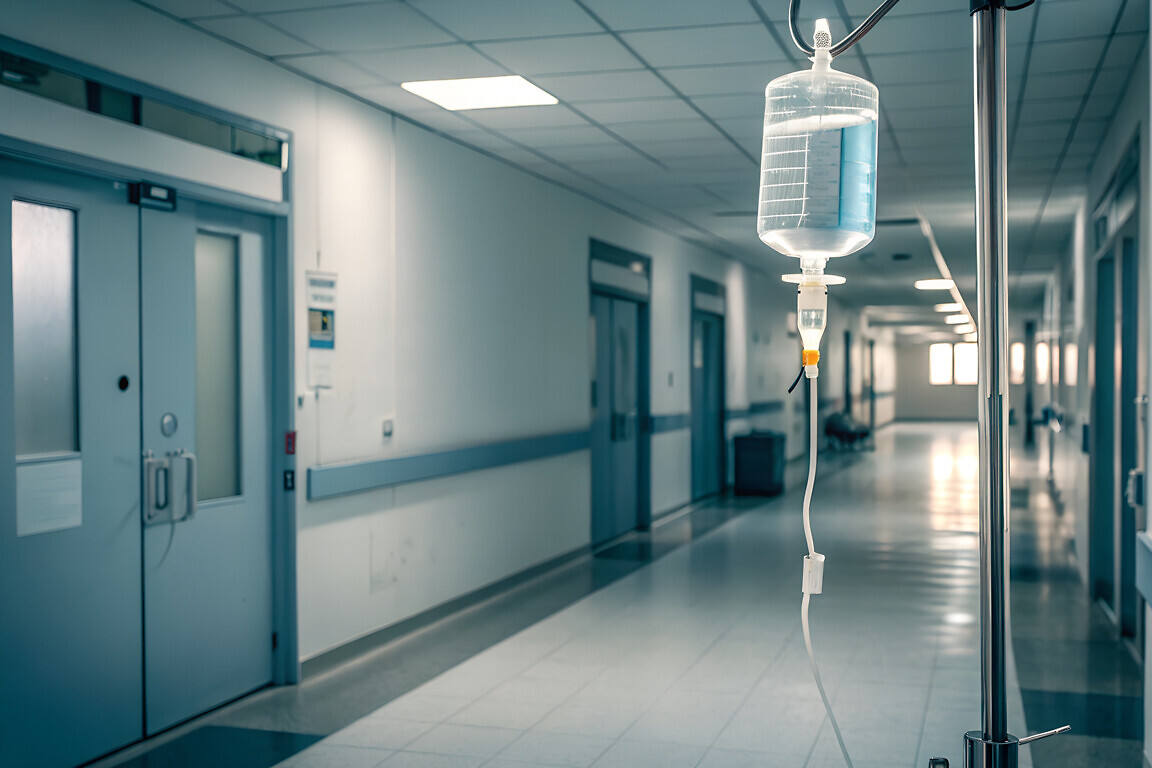 Hospital Corridors, IV Drip Systems