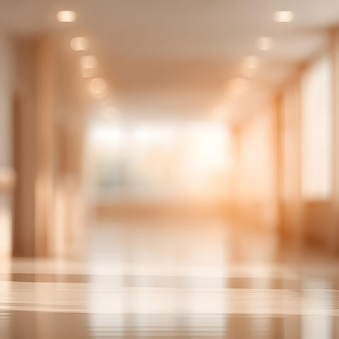 blurred image of a hospital