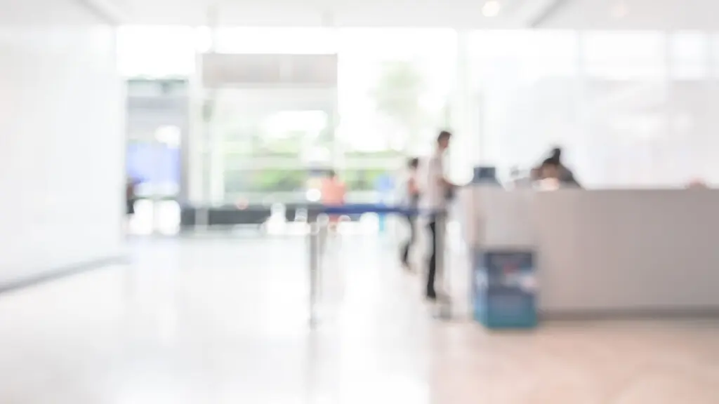 blurred hospital