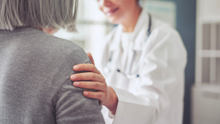 Doctor and patient.