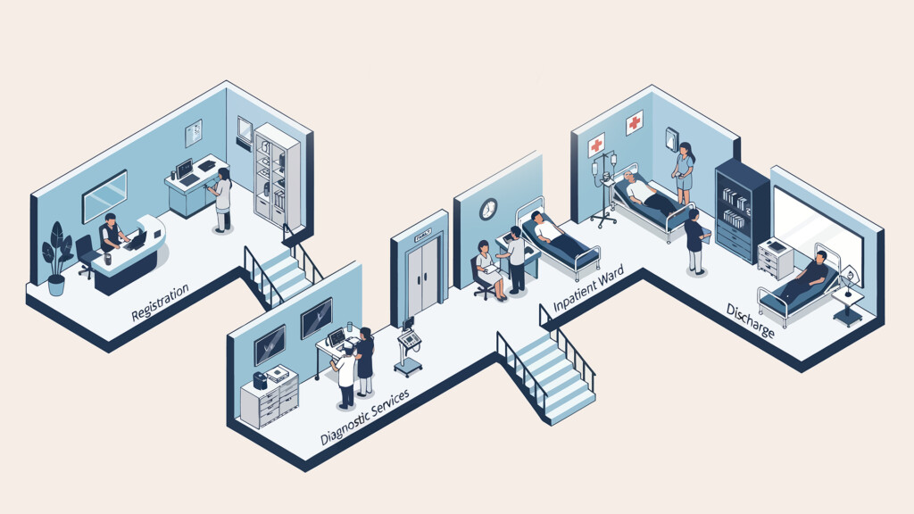 Isometric Hospital Layout