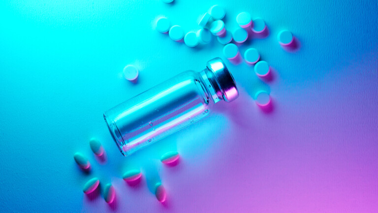 Glp 1 medication vial and pills
