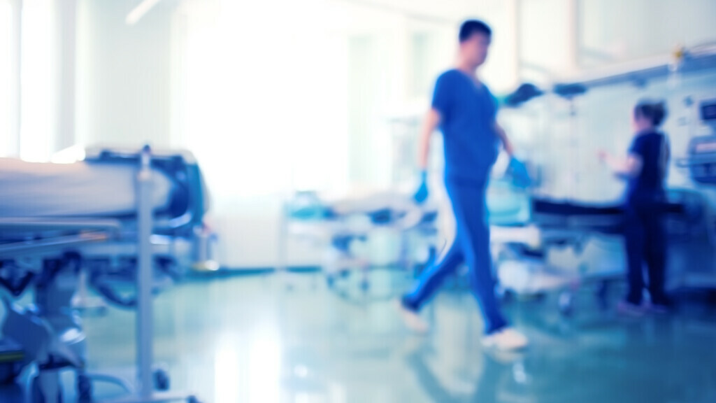 Working medical staff.