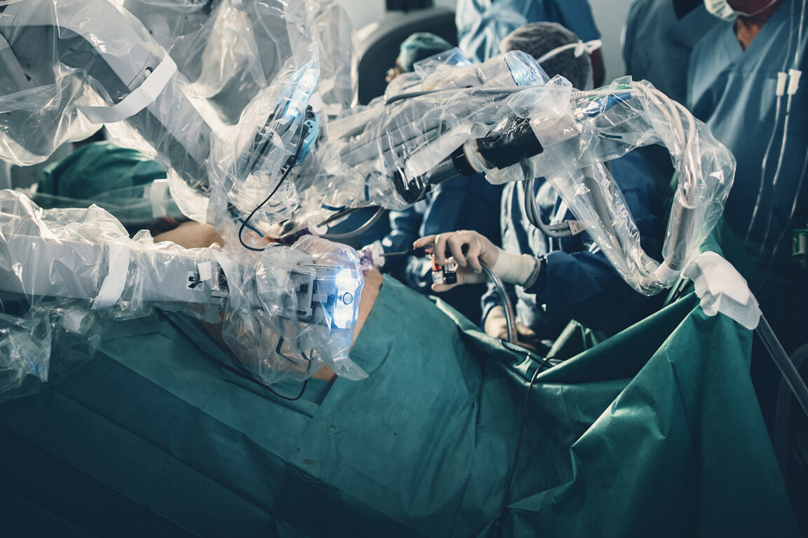 Robotic-assisted surgery.
