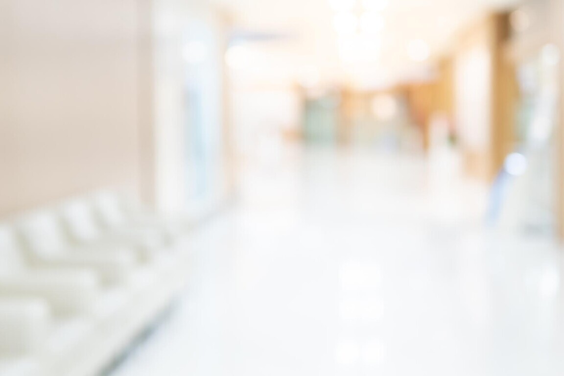 Blurred luxury hospital interior background