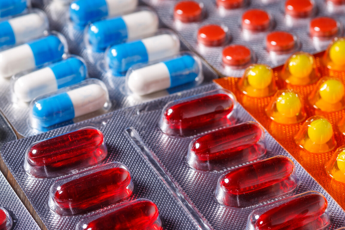 Variety of medicines and drugs