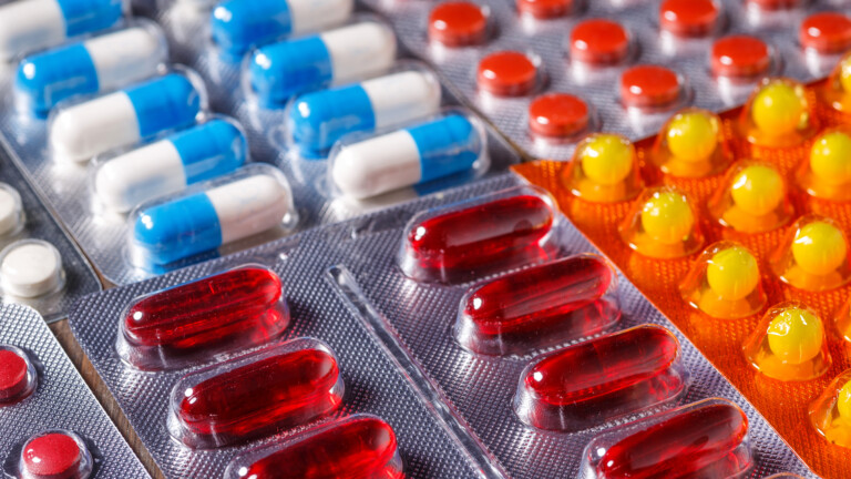 Variety of medicines and drugs