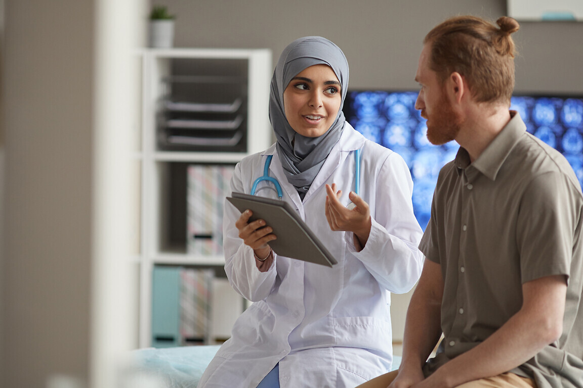 Patient visiting the doctor