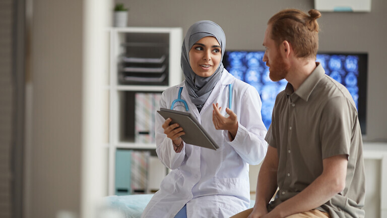 Patient visiting the doctor