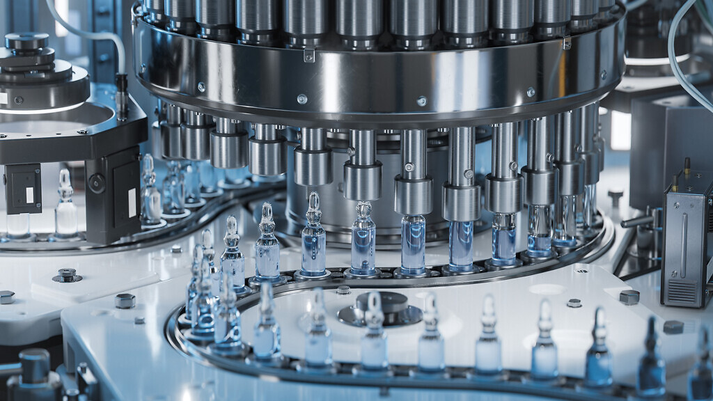 Medical Ampoule Production Line at Modern Modern Pharmaceutical