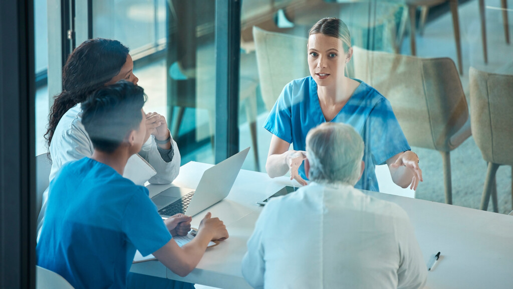 Healthcare team meeting