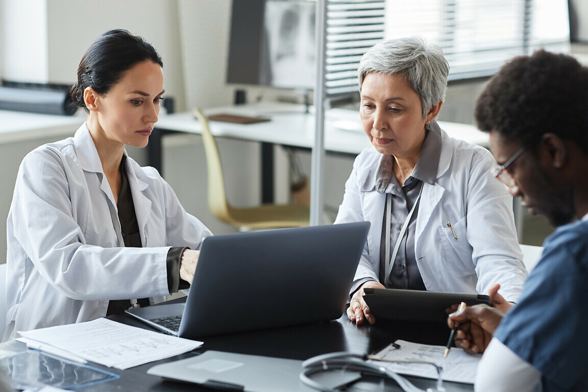 Clinicians at work