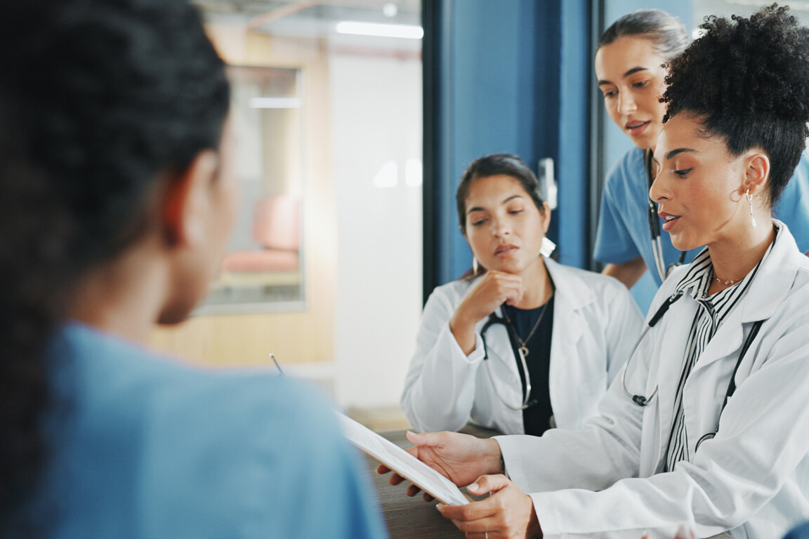 Healthcare team meeting