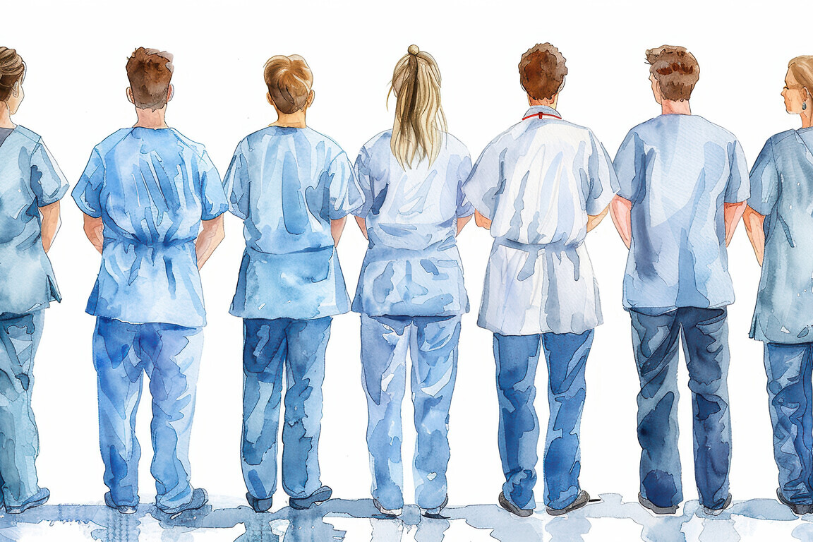 NHS watercolor style