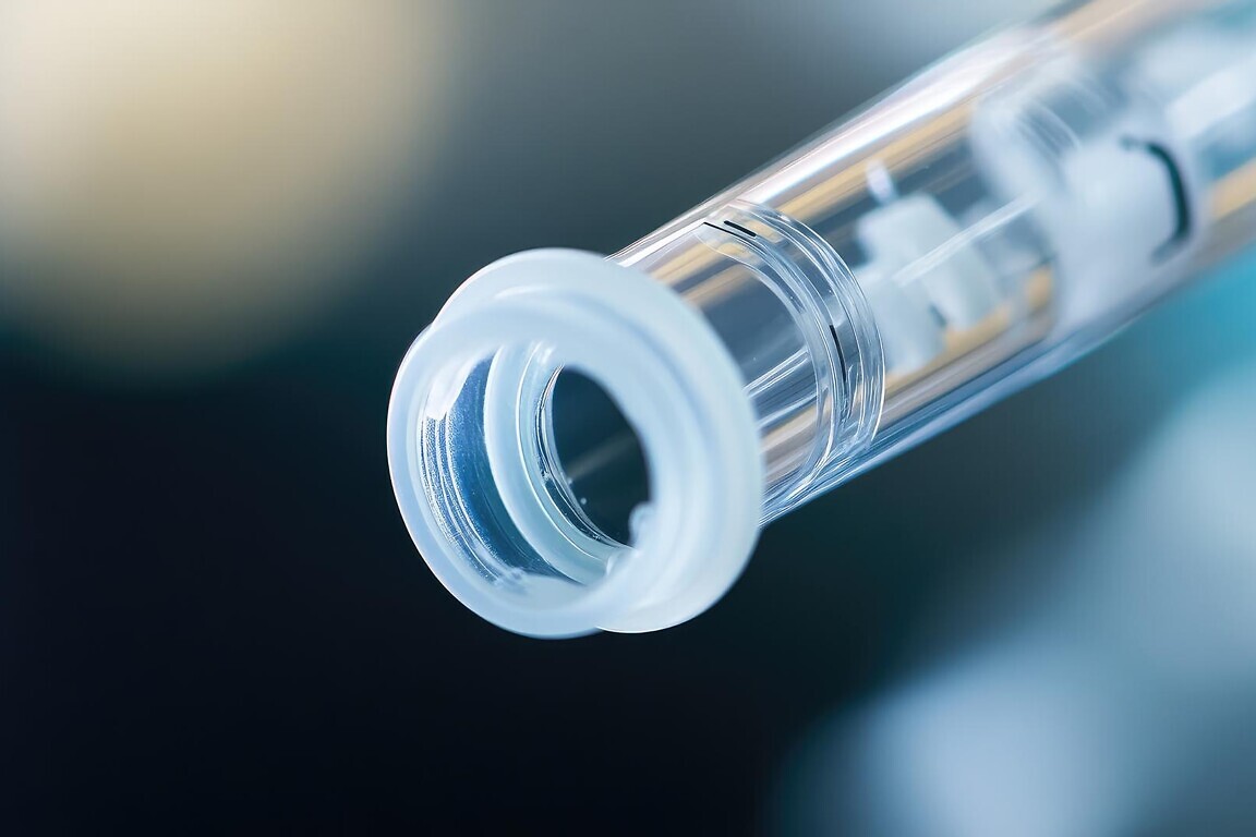 Macro image of a nasogastric tube
