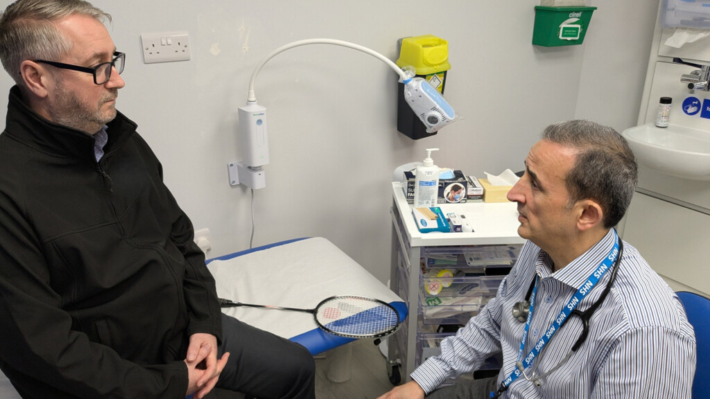 Doctor Hayder Al-Shamaa during a consultation at Hillbrow Health & Wellbeing