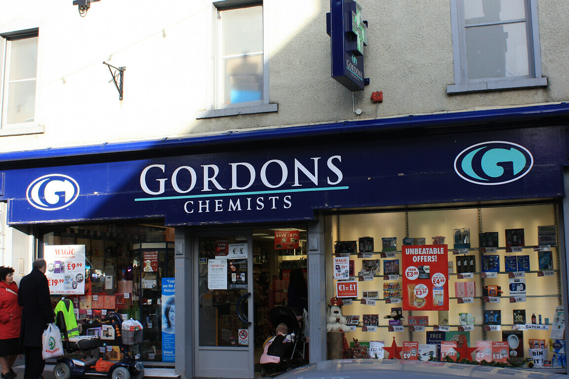 Gordons Chemists in Armagh, Northern Ireland.