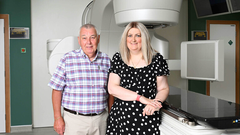 Martin Flynn and Jen McAuliffe represented the thousands of patients who will benefit from the new centre.
