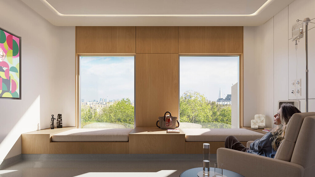 Cleveland Clinic London - Patient Room Rendering
