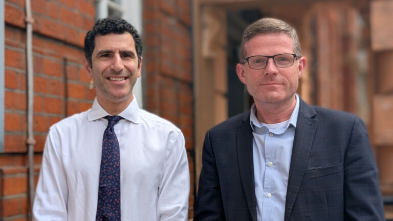 Surgeon Hani Marcus and patient Rhys Hibbert