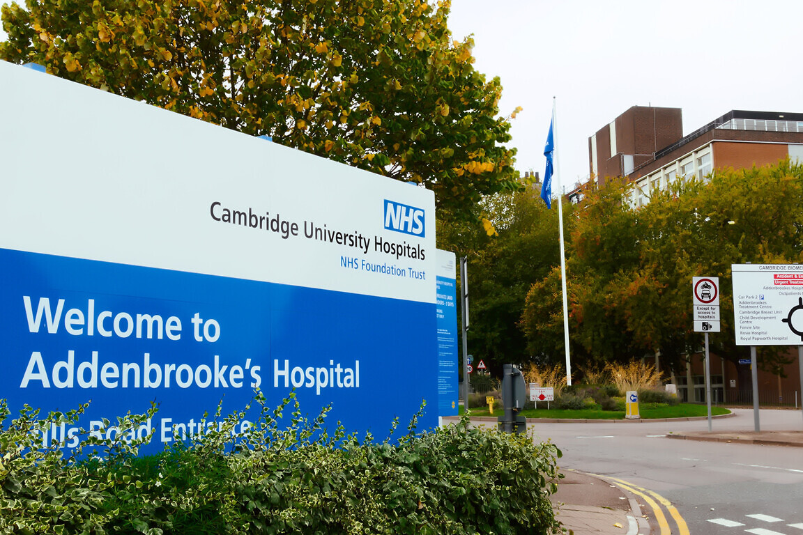 Addenbrooke's Hospital in Cambridge