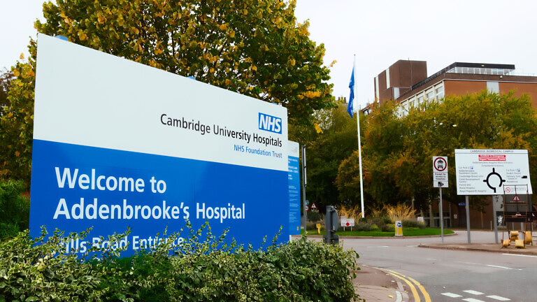Addenbrooke's Hospital in Cambridge